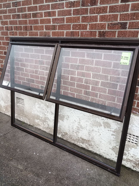 Aluminium Window Brown 1830 W x 1440 H  [#1387] Joinery Recycle