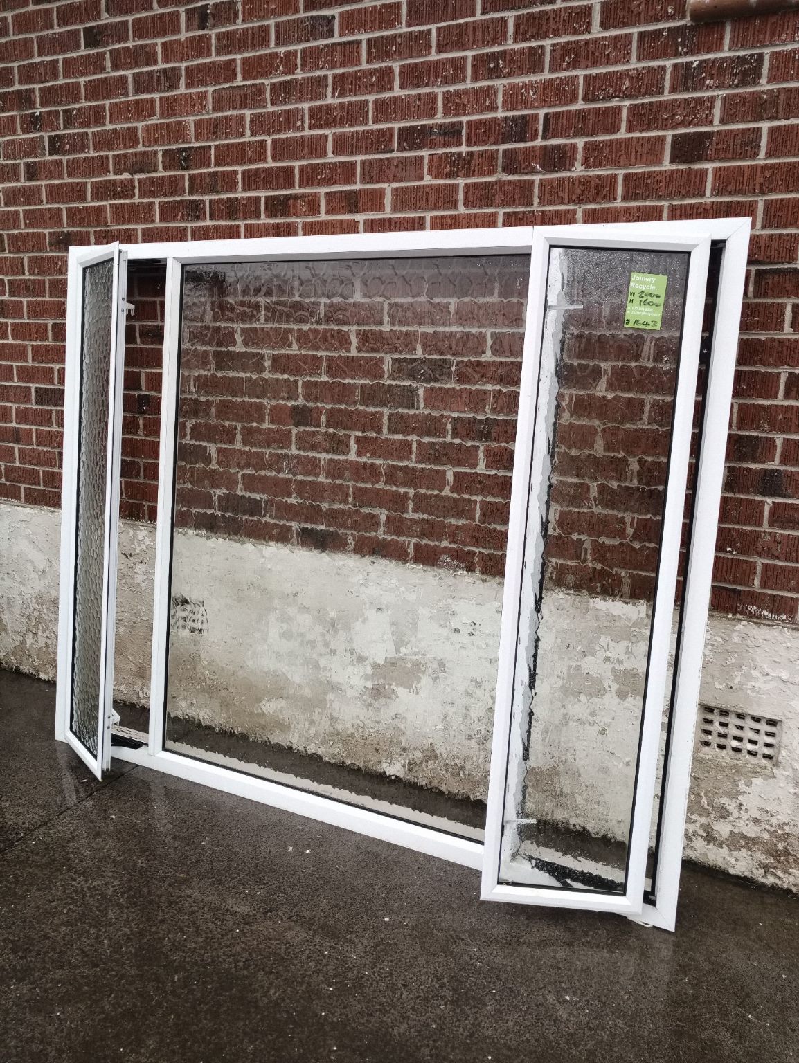 Aluminium Window White 2000 W x 1600 H [#1643] Joinery Recycle