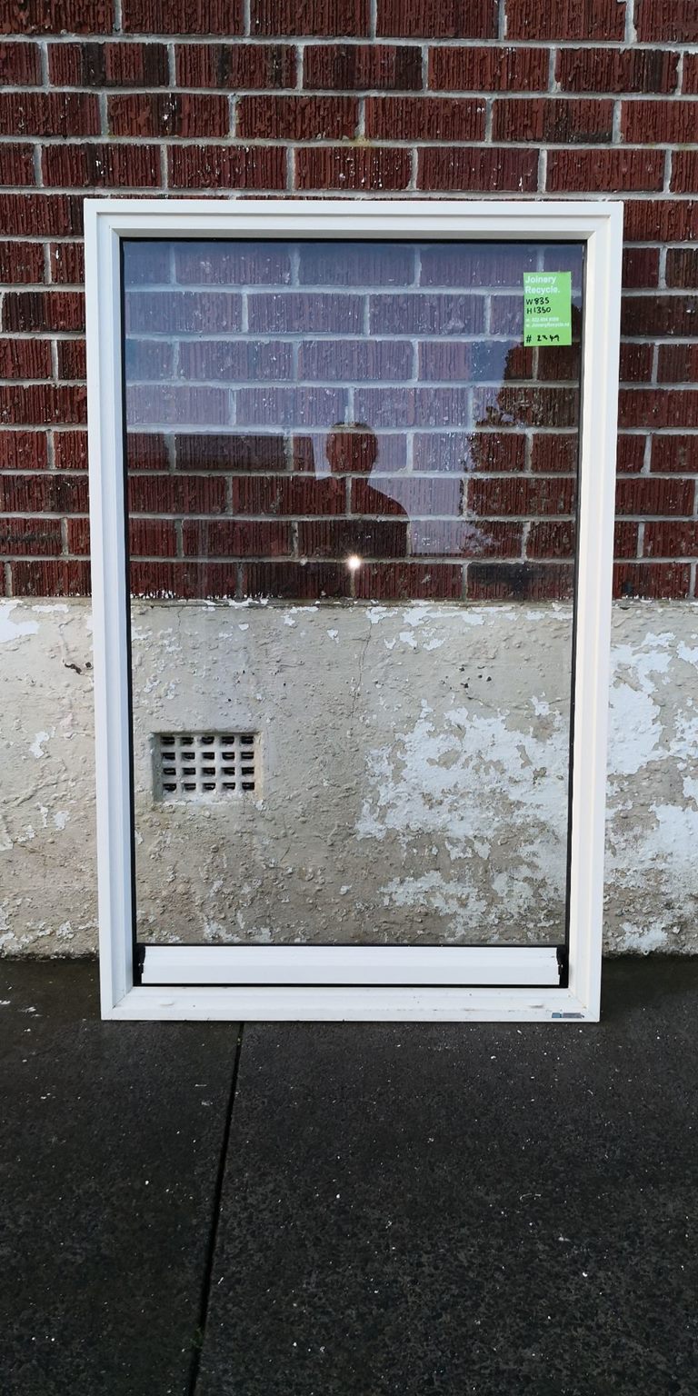 VENTED Aluminium Window Off White 835 W x 1350 H [#2349] Joinery Recycle