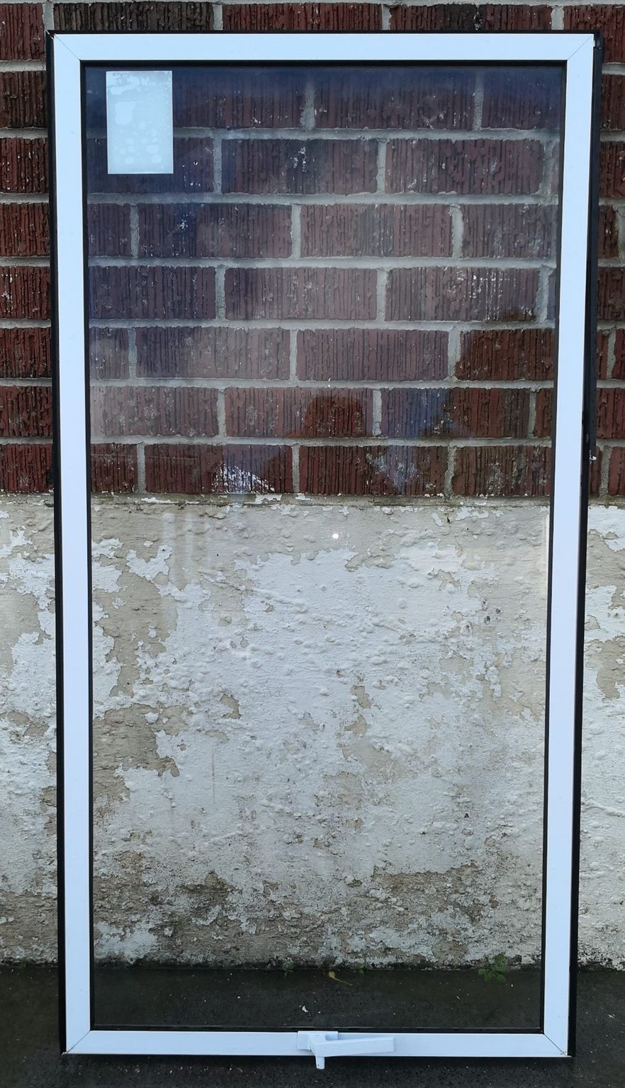 White Aluminium Window Sash 680 W x 1300H  [#2586] Joinery Recycle