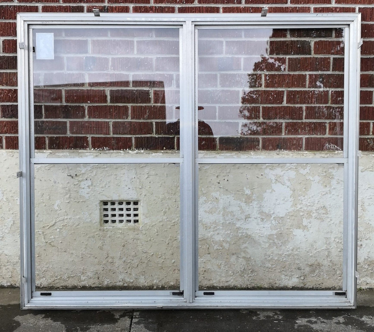 Aluminium Window Silver 1530 W x 1330 H [#2695] Joinery Recycle