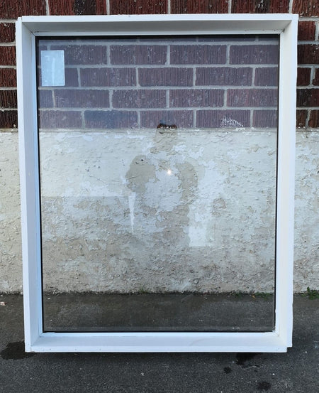 White Aluminium Window 900 W x 1100 H  [#2728] Joinery Recycle