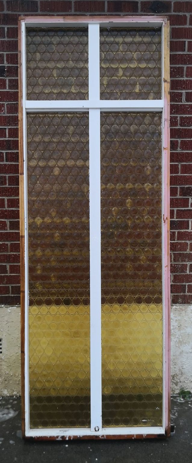 Large Amber Bullion Window 920 W x 2520 H  [#2784] Joinery Recycle