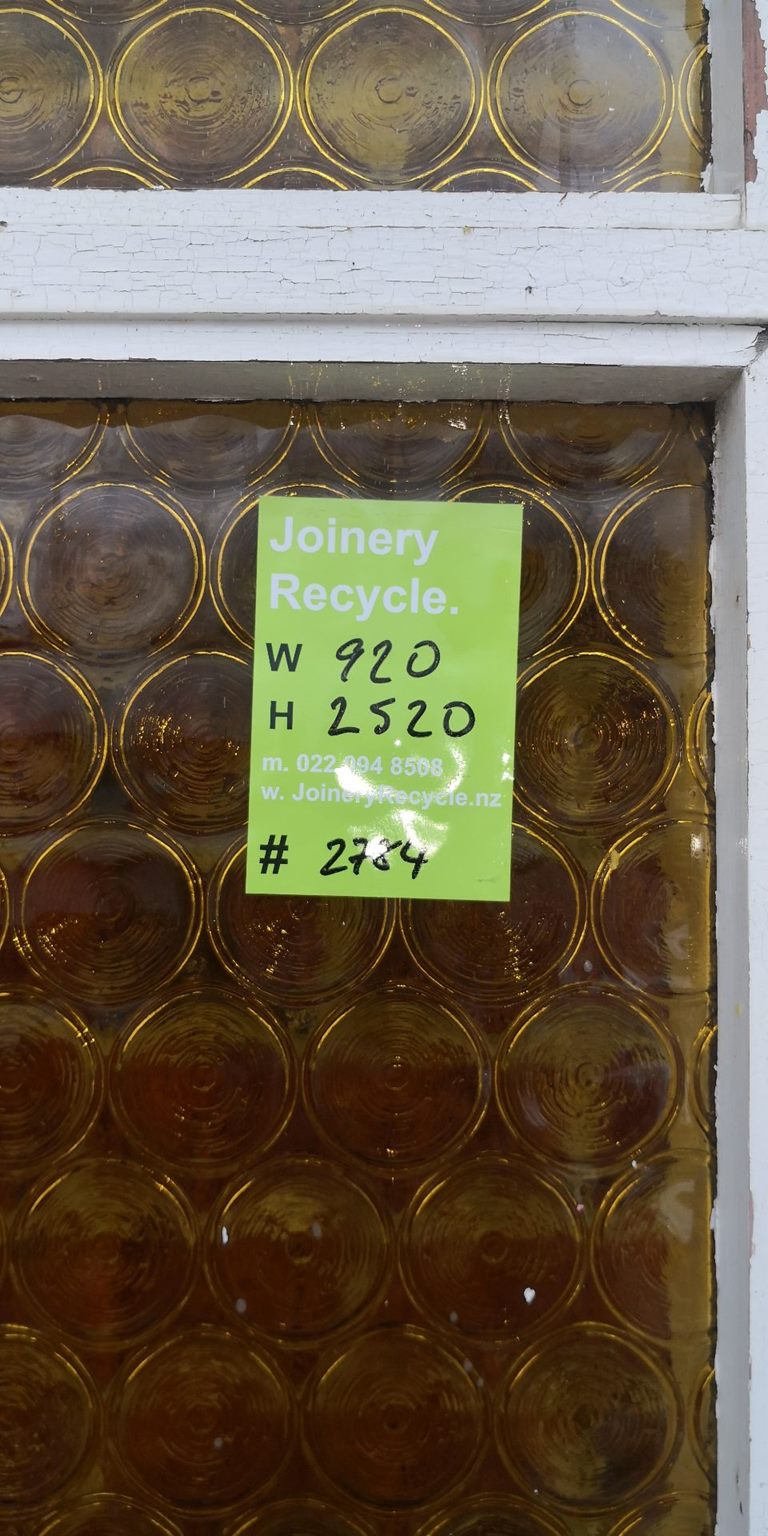 Large Amber Bullion Window 920 W x 2520 H  [#2784] Joinery Recycle