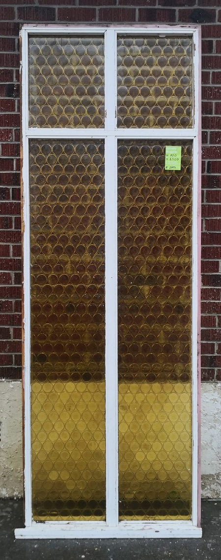 Large Amber Bullion Window 920 W x 2520 H  [#2784] Joinery Recycle