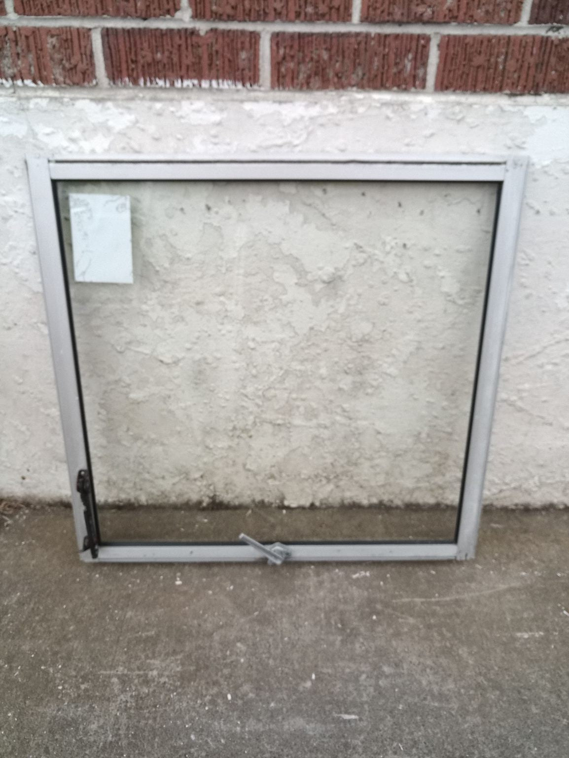 Aluminium Window Sash Silver   640 W x 630 H [#2950 A] Joinery Recycle