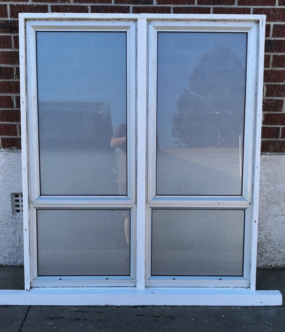 Silver Aluminium Window 1210 W x 1440 H  [#2475] Joinery Recycle