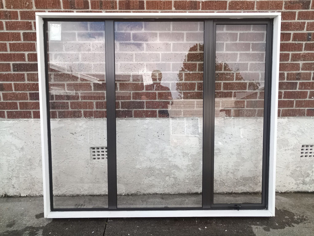 Aluminium Window  Brown  1740 W  x  1500 H   [#3133] Joinery Recycle