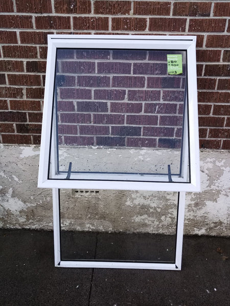 White Aluminium Window 810 W x 1420 H  [#1113] Joinery Recycle