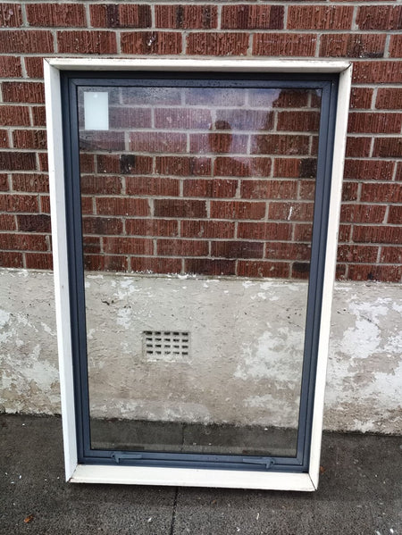 Aluminium Window Grey/Blue 910 W x 1440 H   [#1247] Joinery Recycle