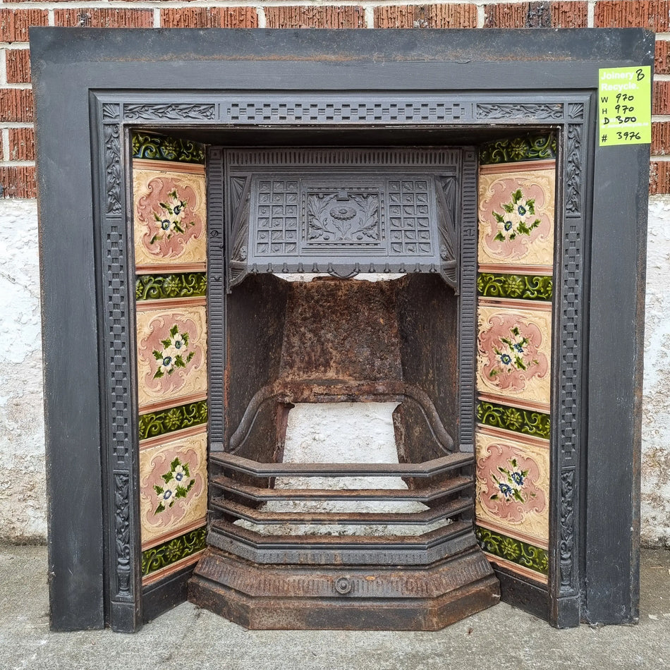 FLOWER THEMED - VILLA Fire Place 1500 W x 1270 H[#3976 SF] Joinery Recycle