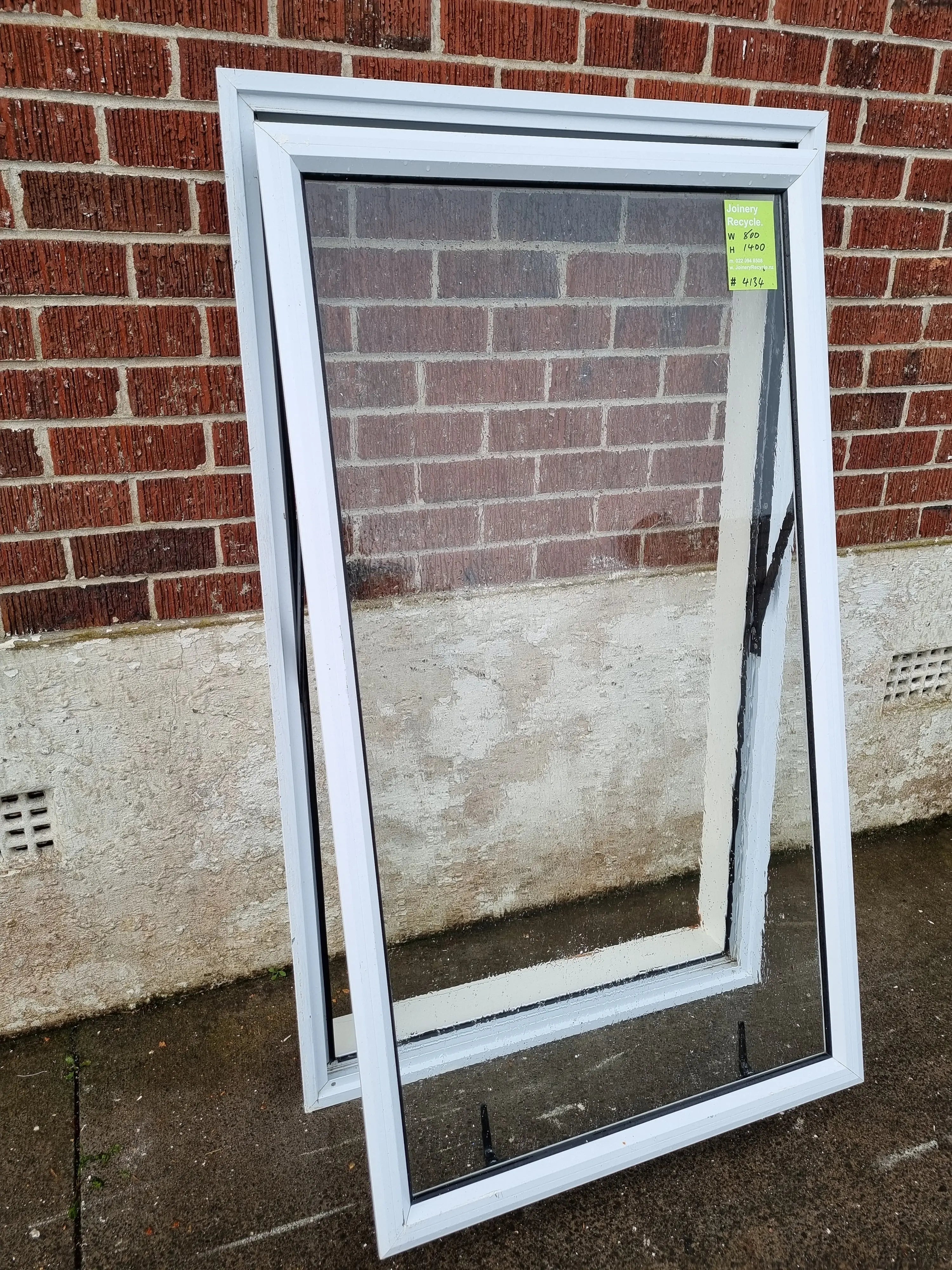 Aluminium Window White  780W x  1400H  [#4134 MA] Joinery Recycle