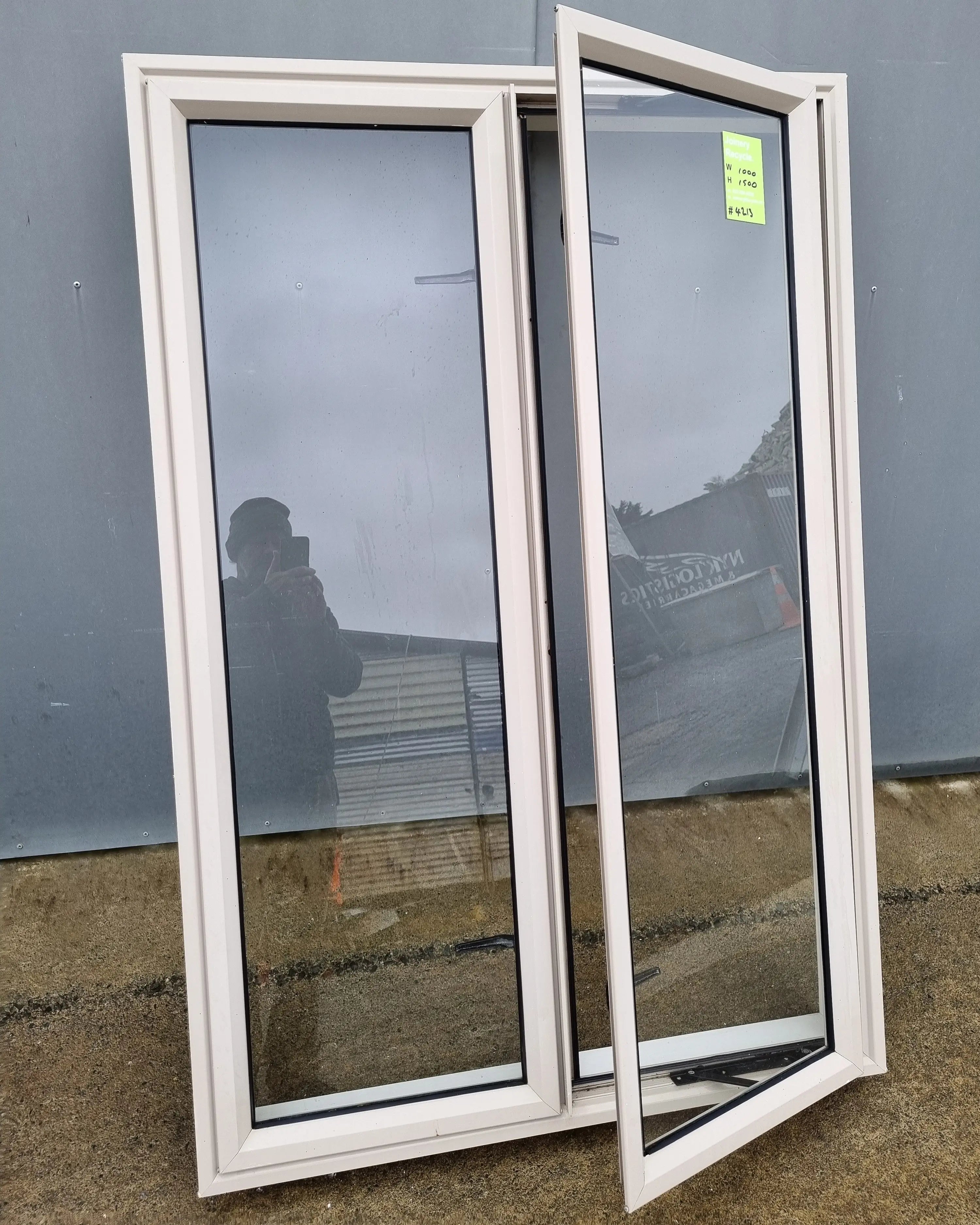 Aluminium Window Desert Sand 1000 W  x  1500 H  [#4213 SF] JoineryRecycle.co.nz