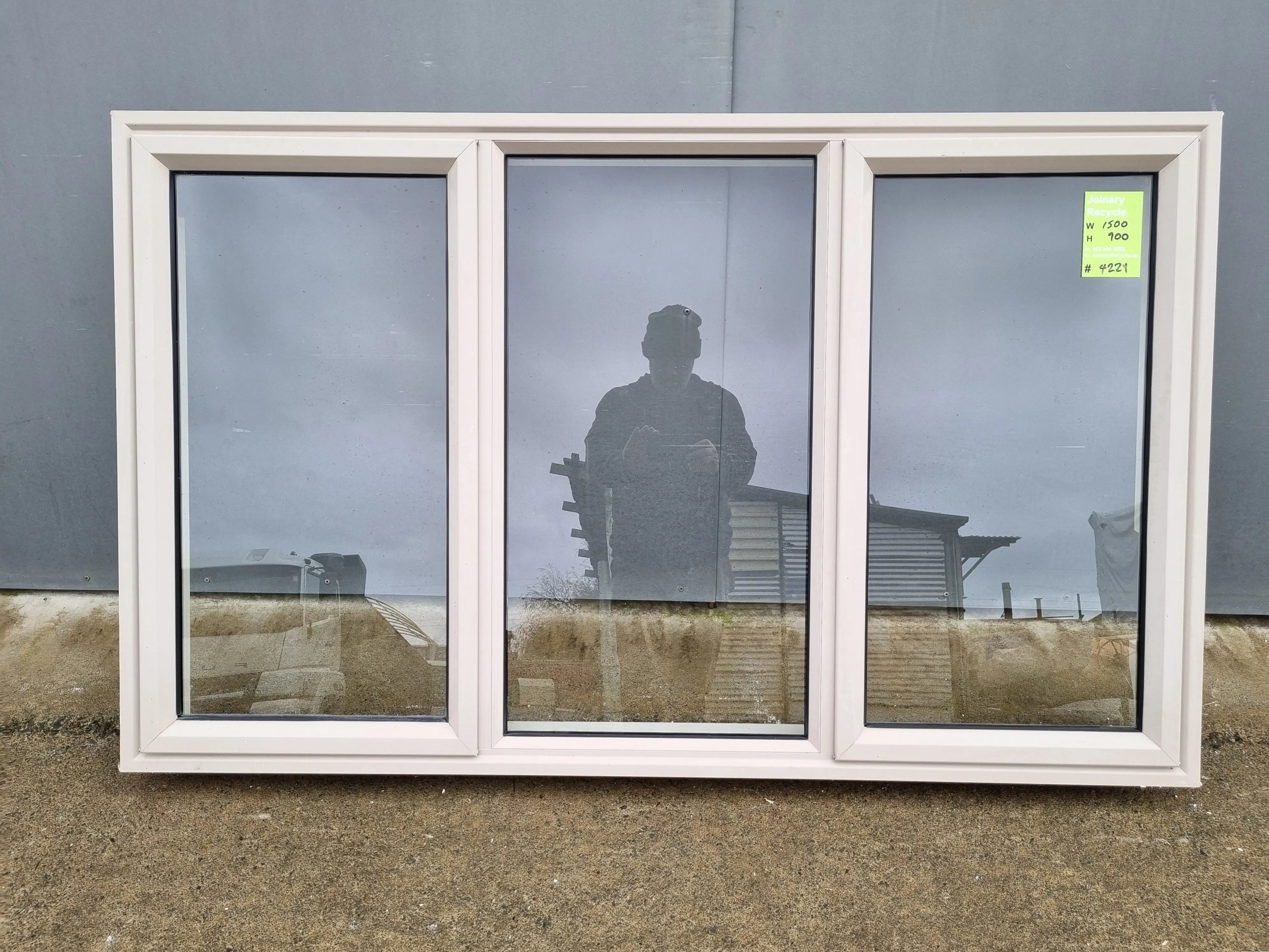 Aluminium WindowClear Glass Desert Sand  1500 W  x  900 H  [#4221 SF]