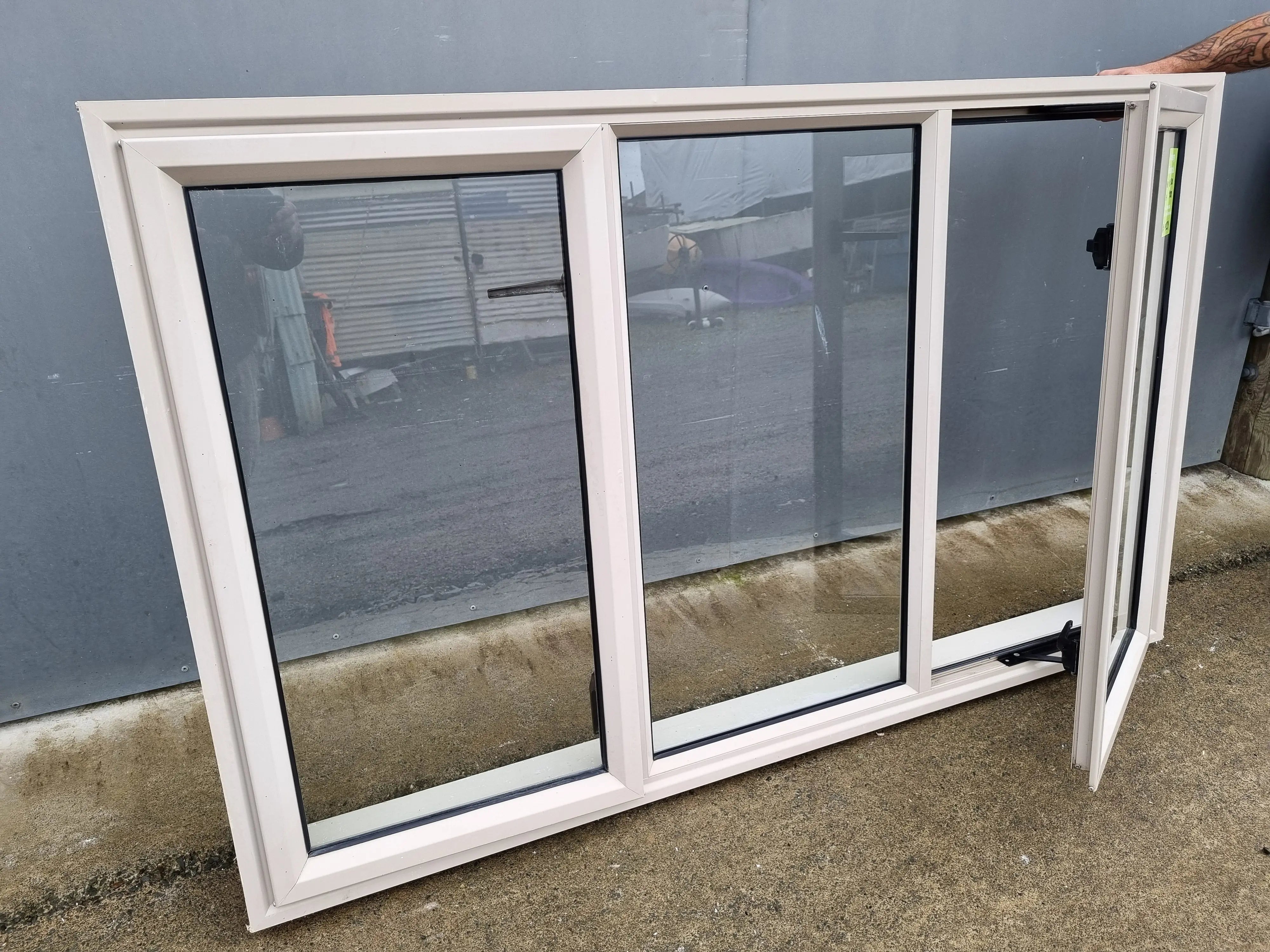 Aluminium WindowClear Glass Desert Sand  1500 W  x  900 H  [#4221 SF]