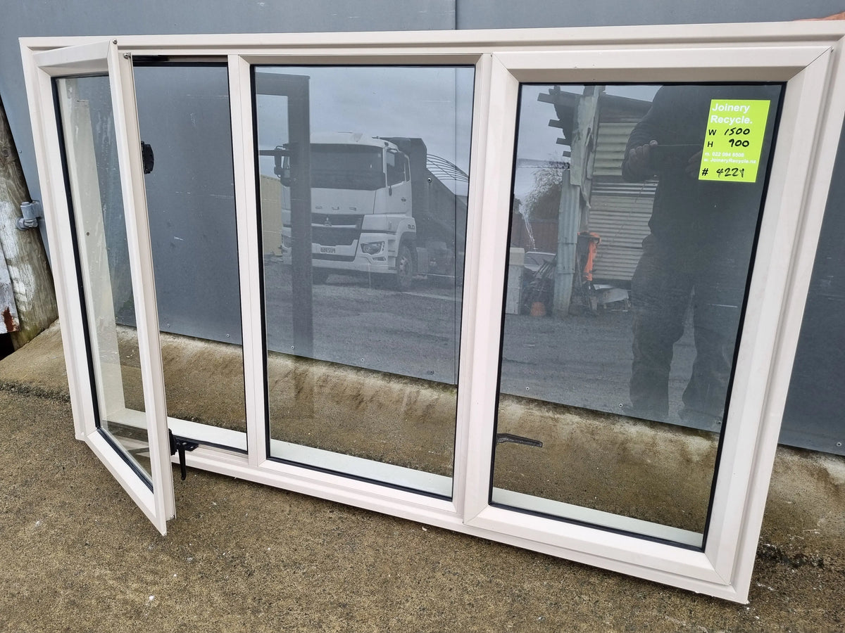 Aluminium WindowClear Glass Desert Sand  1500 W  x  900 H  [#4221 SF]