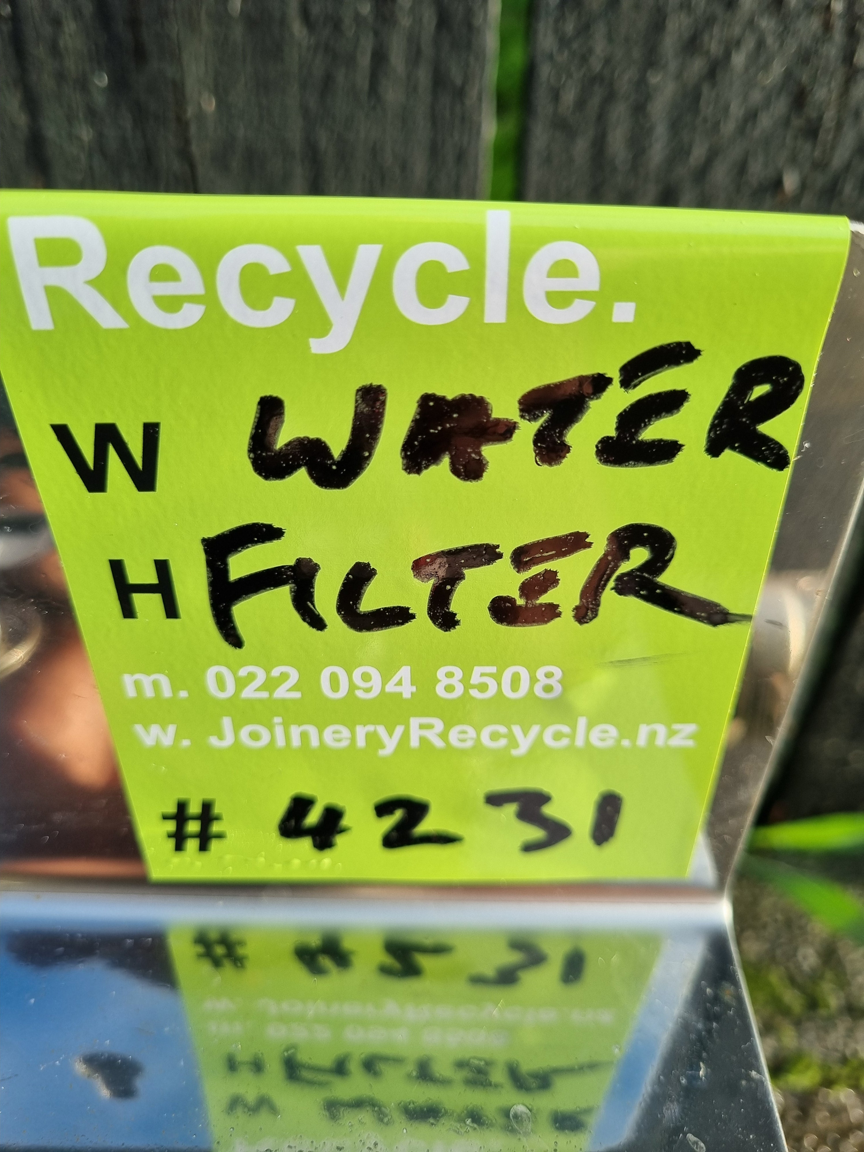 Duel Water Filter [#4231 MA] Joinery Recycle