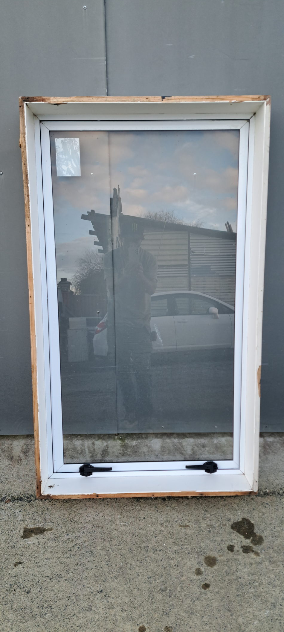 Aluminium Window White   760 W  x 1290 H  [#4234 SF] Joinery Recycle