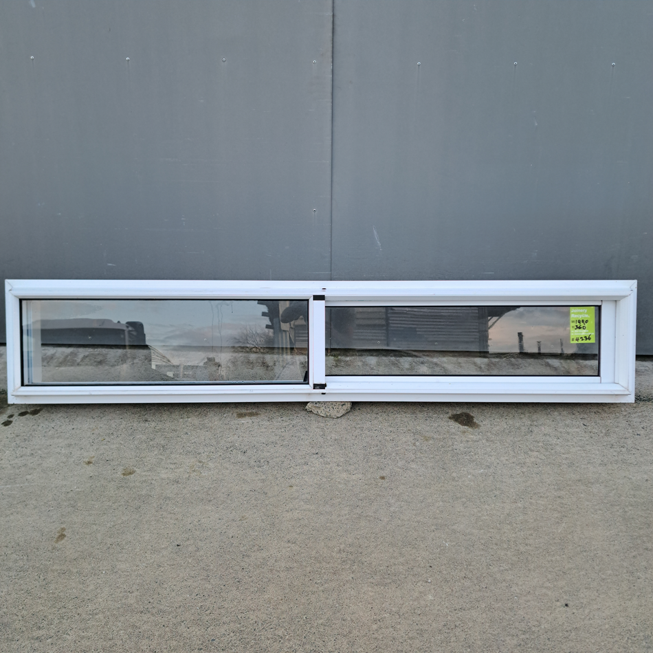 Aluminium Sliding Window White   1990 W  x  360 H  [#4236 SF] Joinery Recycle