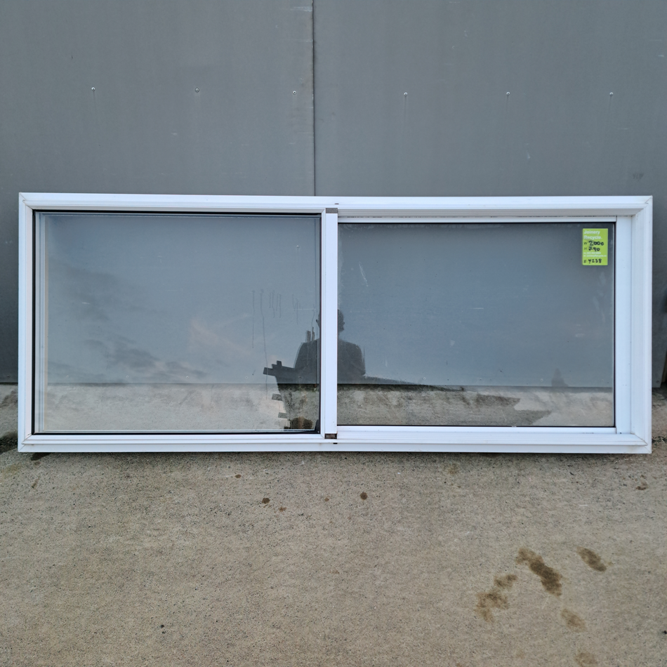 Aluminium Sliding Window White   2000 W  x  790 H  [#4238 SF] Joinery Recycle