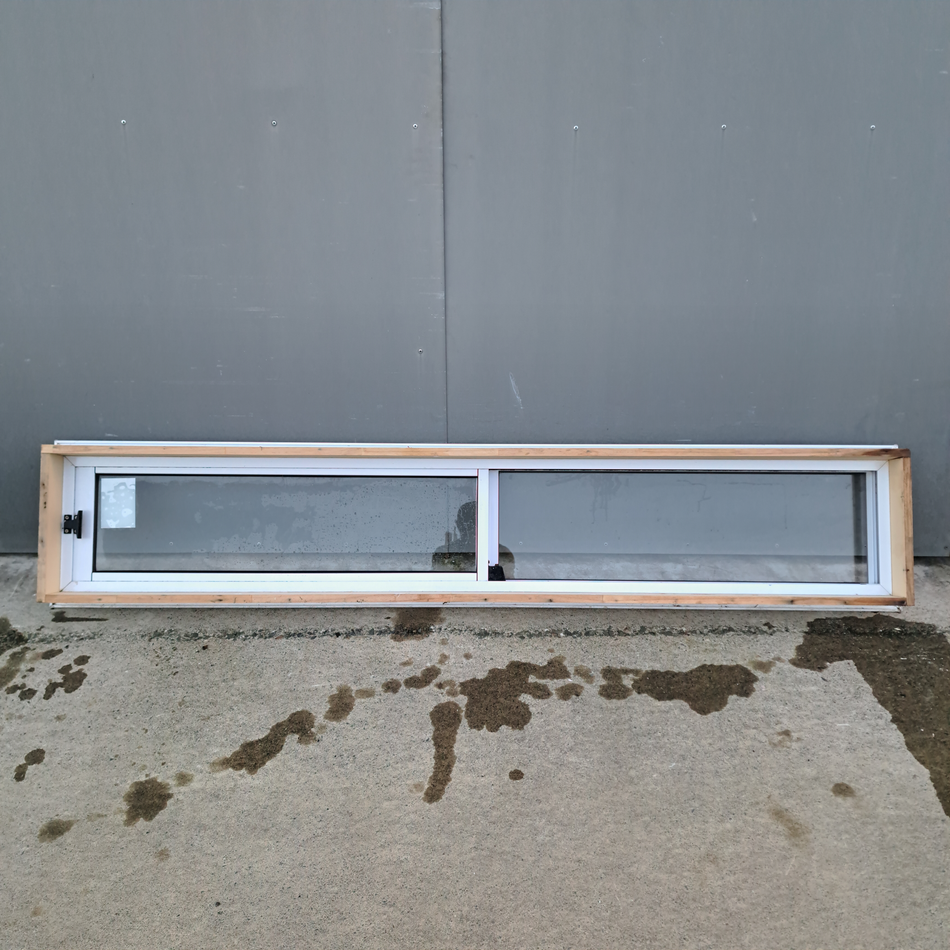 Aluminium Sliding Window White   1990 W  x  360 H  [#4239 SF] Joinery Recycle