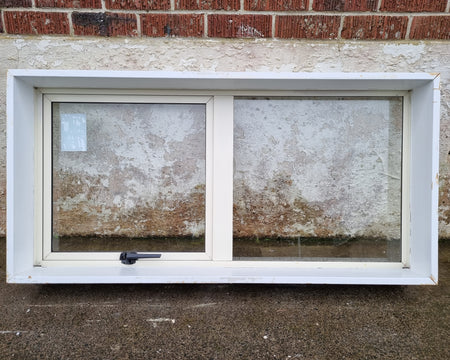 Aluminium Window Off White  1200 W x 590 H  [#4340 MA] Joinery Recycle