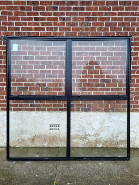 Aluminium Window Black   2000 W  x 2000 H  [#4342 MA] Joinery Recycle