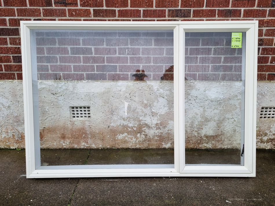 Aluminium Window White  1800W  x 1200H  [#4346 MA] Joinery Recycle