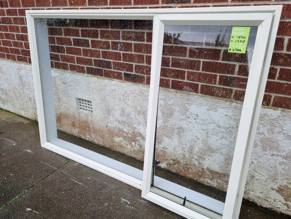 Aluminium Window White  1800W  x 1200H  [#4346 MA] Joinery Recycle