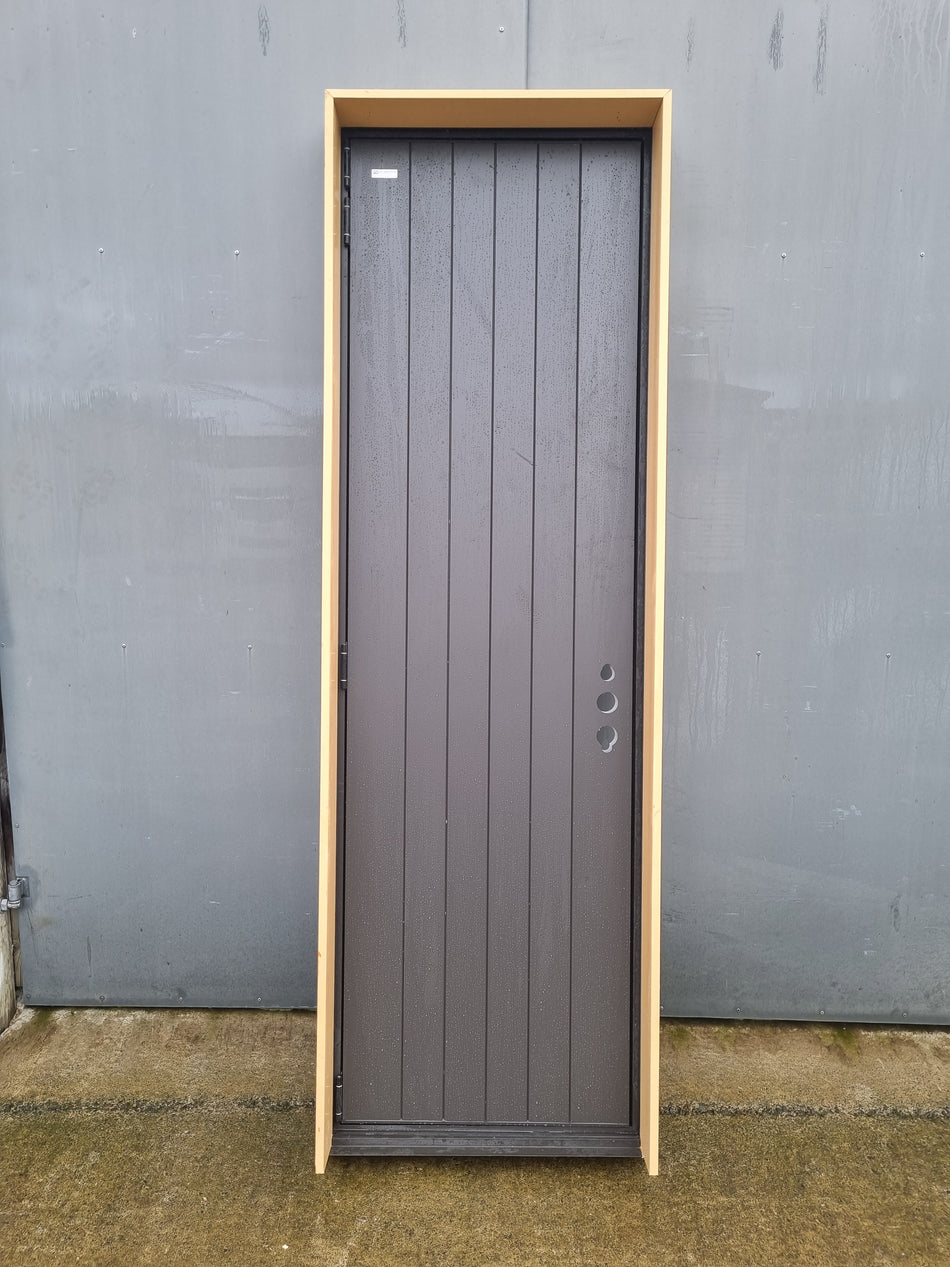 *NEW* Aluminium Tongue and Groove style Entrance Door 770 W x 2400 H [#4364 SF] Joinery Recycle