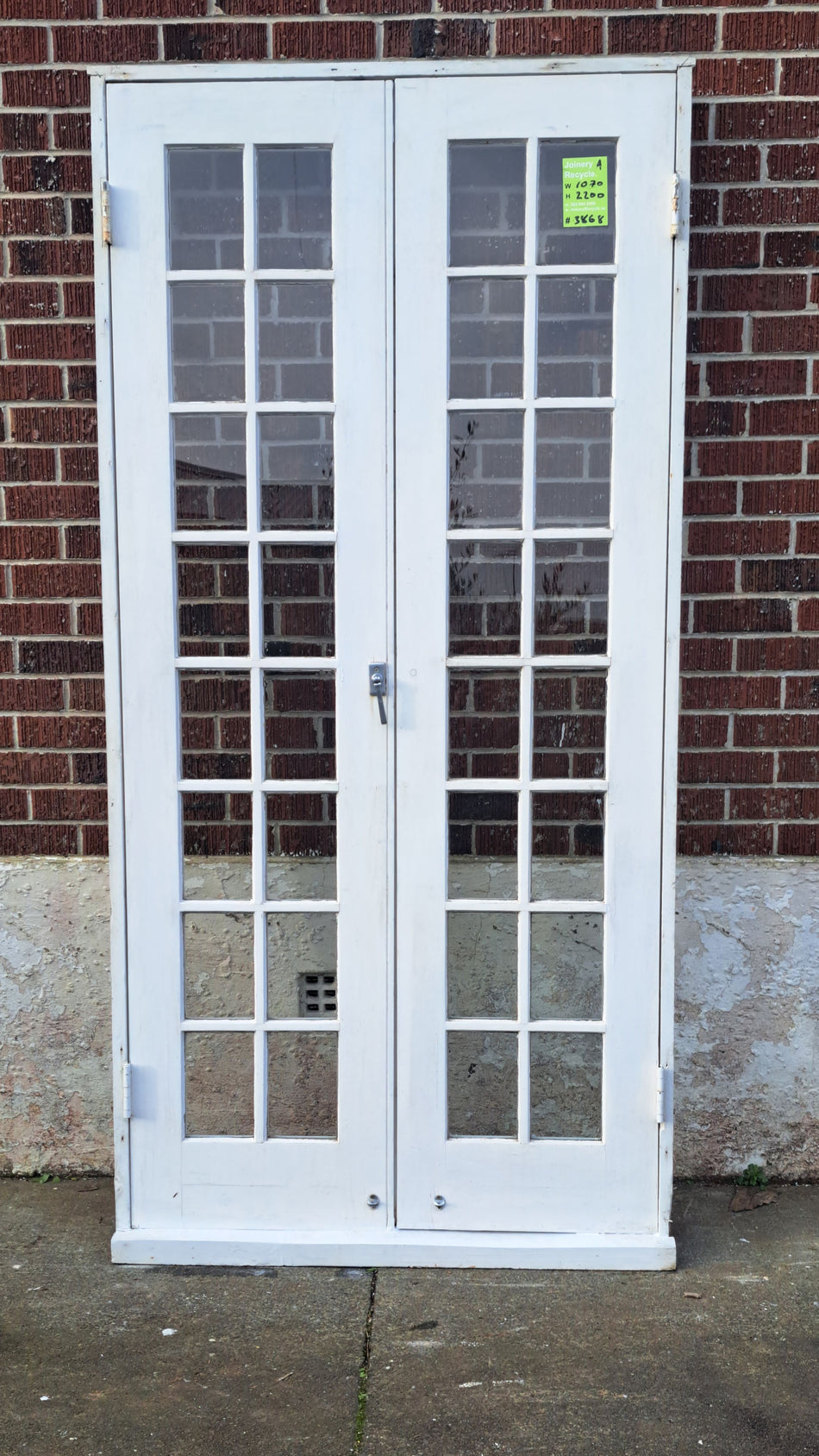 16 Lite Colonial Wooden Villa French Doors 1070 W x 2200 H [#3868 MA] (Copy) Joinery Recycle