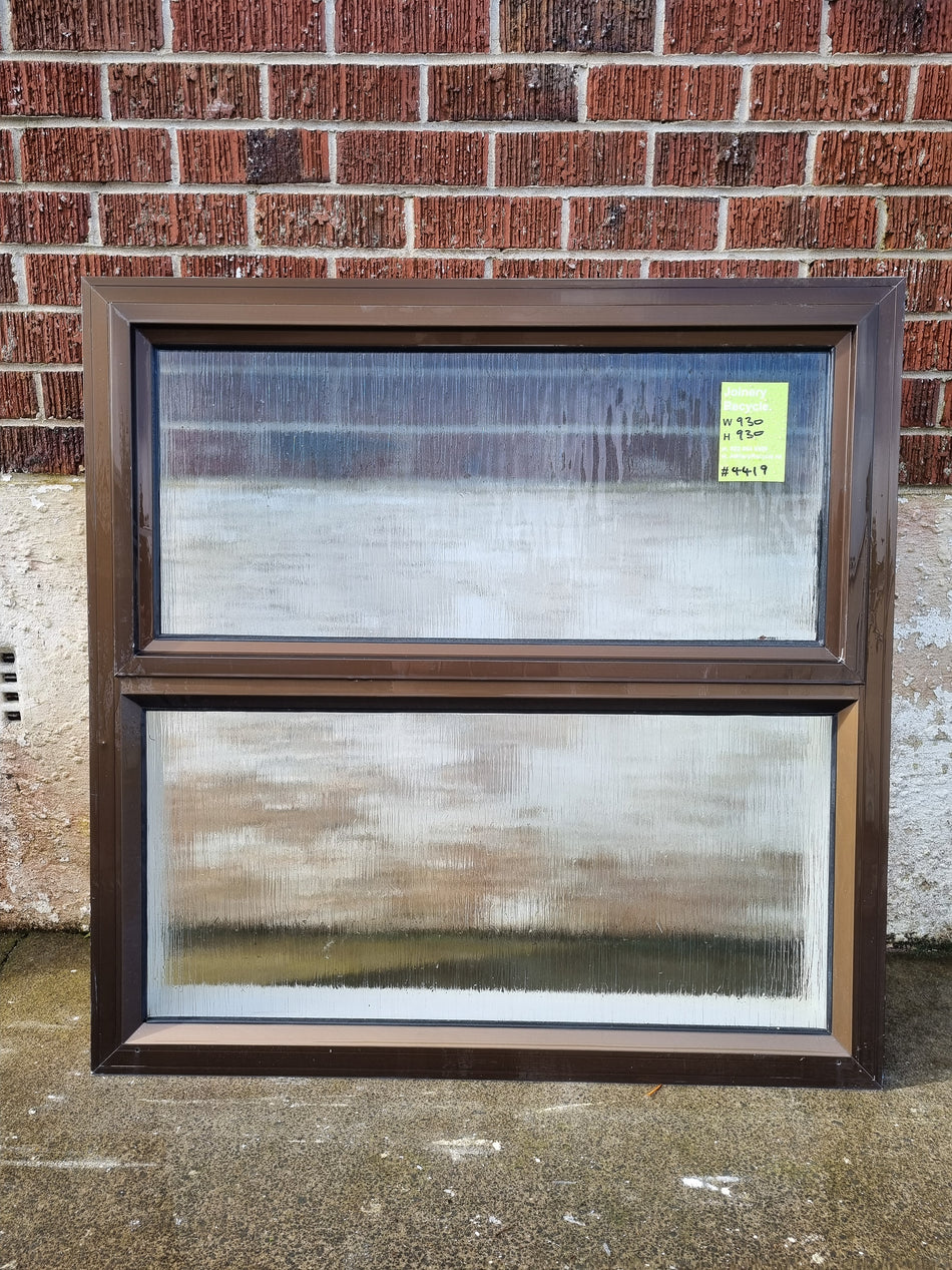 Aluminium Window Brown   930 W  x  930 H  [#4419 MA] Joinery Recycle