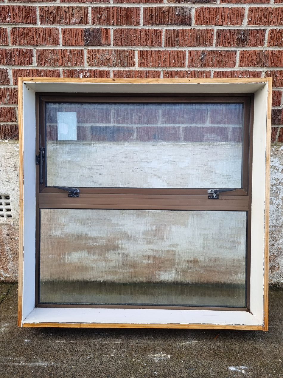 Aluminium Window Brown   930 W  x  930 H  [#4419 MA] Joinery Recycle