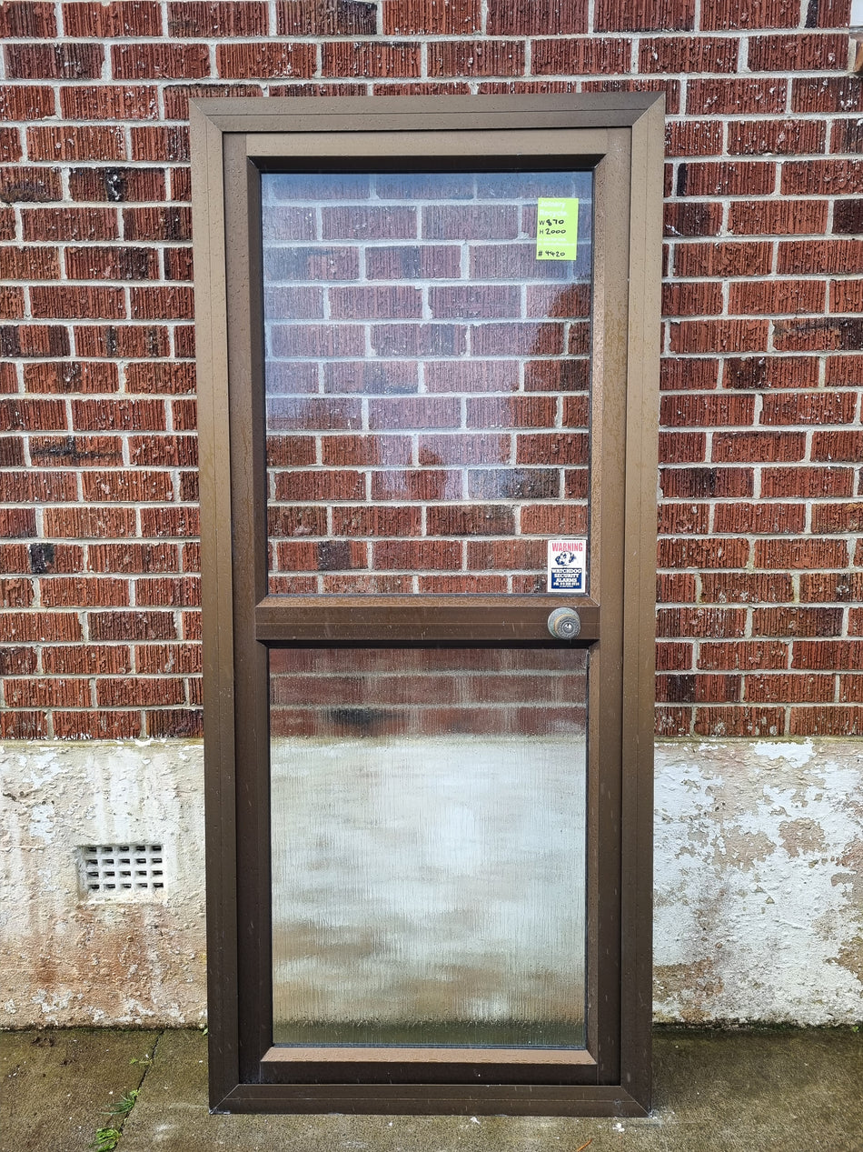 Aluminium Single Door 870 W x 2000 H [#4420 MA] Joinery Recycle