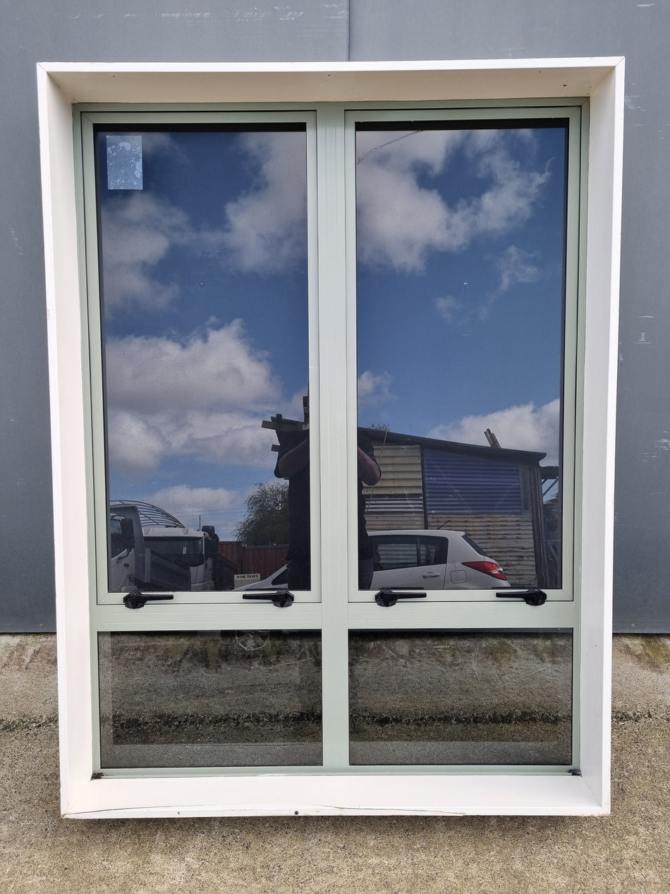 Aluminium Window Green   1200 W  x 1600 H  [#4432 SF] Joinery Recycle