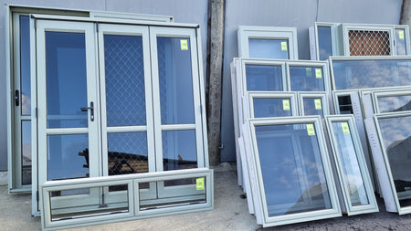 HOUSE LOT ALUMINIUM JOINERY Colour Green, Single Glazed [#BLK0043 SF] Joinery Recycle