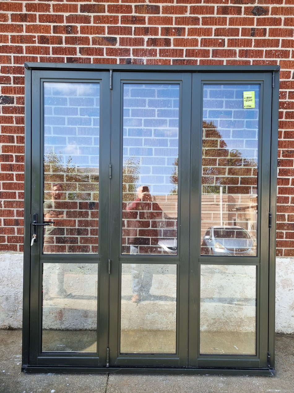 Double Glazed Aluminium Bifold Door  1800 W x 2200 H [#4366 MA] Joinery Recycle