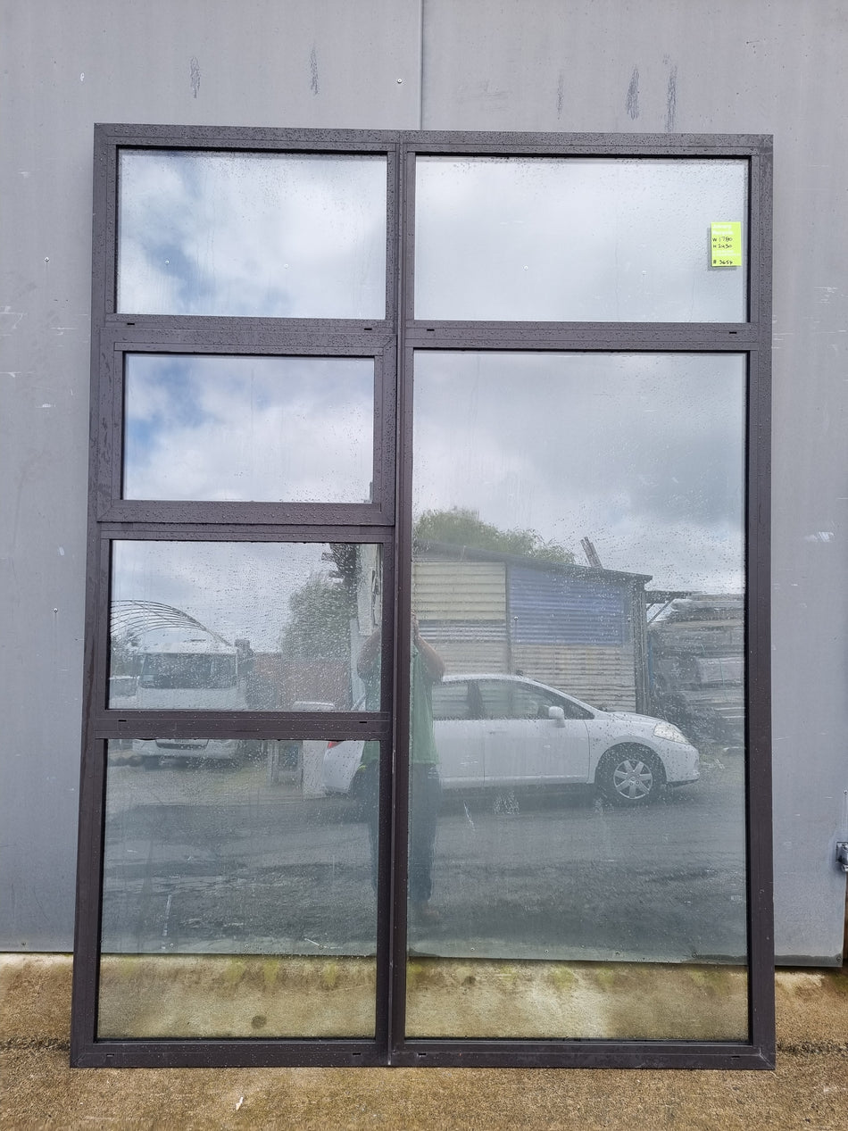 DOUBLE GLAZED Aluminium Window Ironsand 1580 W  x 2430  H  [#4464 SF] Joinery Recycle