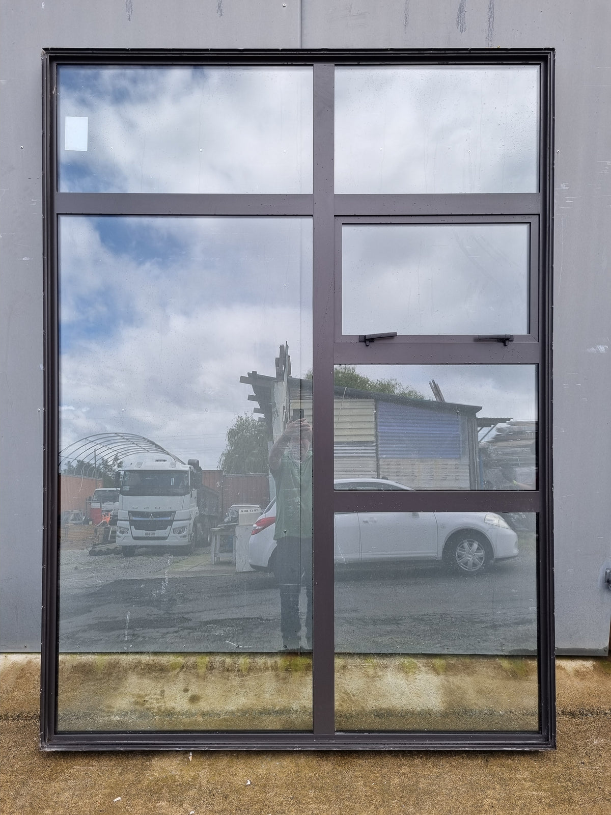 DOUBLE GLAZED Aluminium Window Ironsand 1580 W  x 2430  H  [#4464 SF] Joinery Recycle