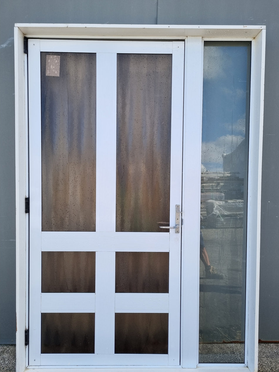 Aluminium & Glass ENTRANCE Door 1390 W x 2010 H  [#4465 SF] Joinery Recycle