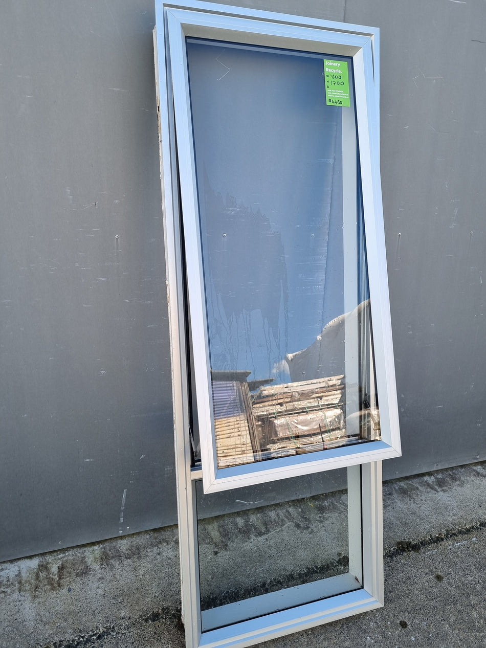 Aluminium Window Silver  600 W  x  1700 H  [#4450 SF] Joinery Recycle