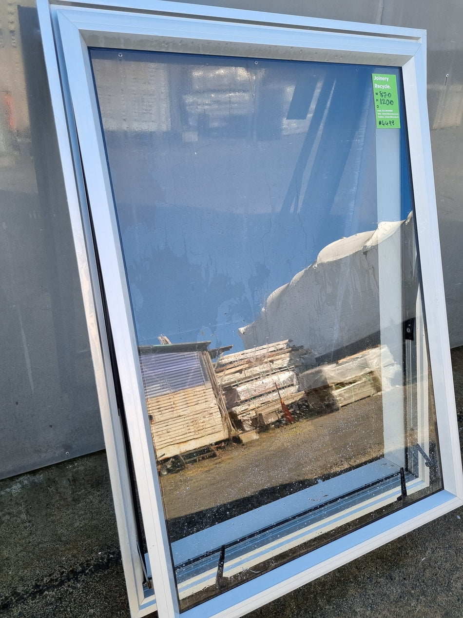 Aluminium Window Silver  870 W  x  1200 H  [#4498 SF] Joinery Recycle