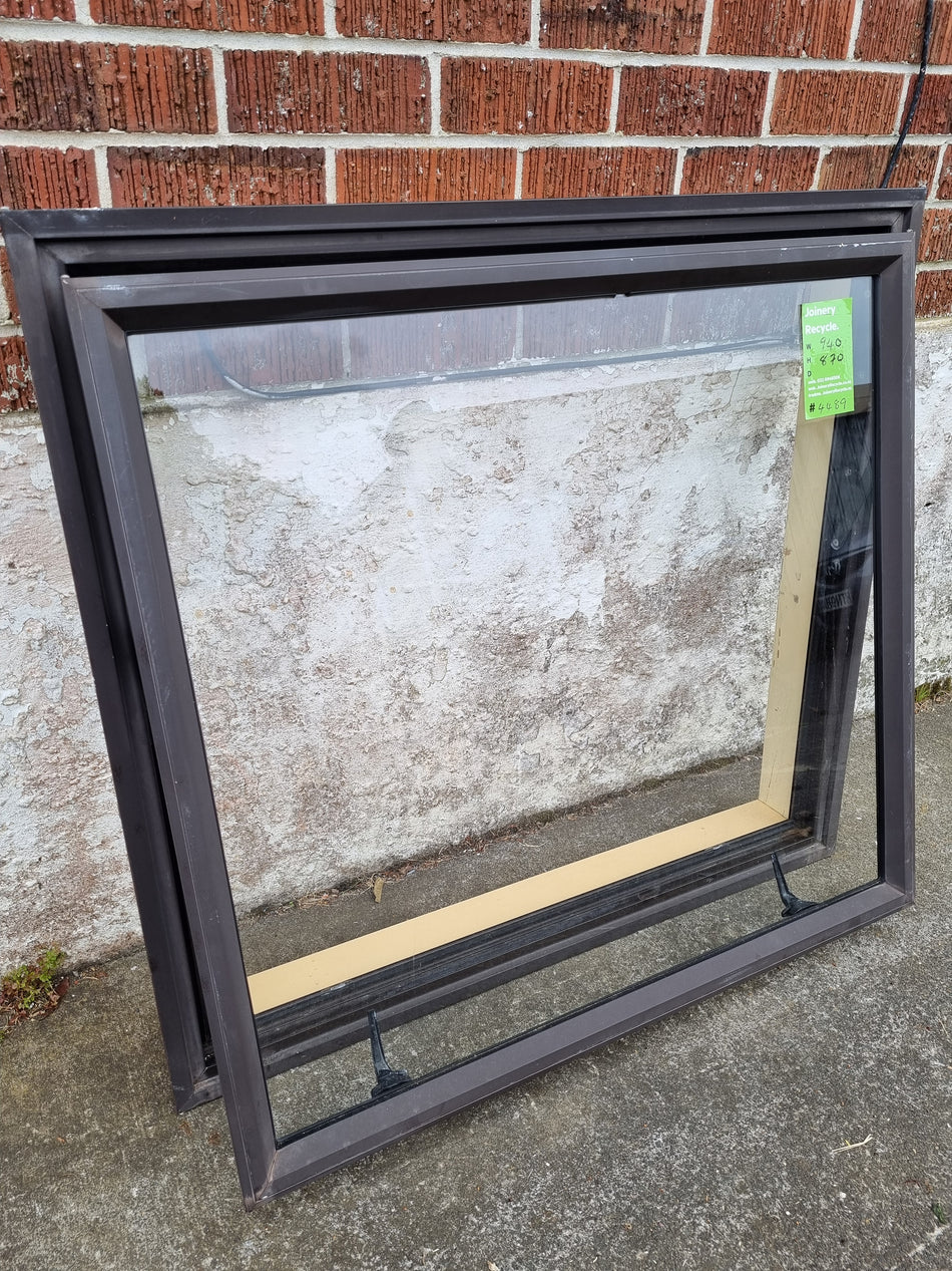 Aluminium Window Brown 940 W  x  870 H  [#4489 MA] Joinery Recycle