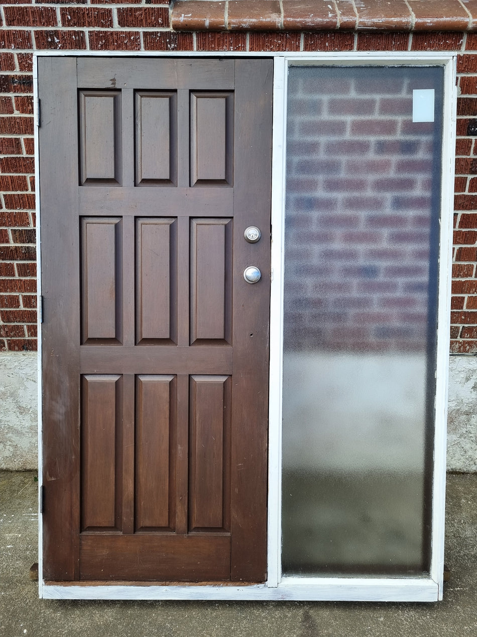 Wooden Entrance Door  1550 W x  2060 H [#4244 MA] Joinery Recycle