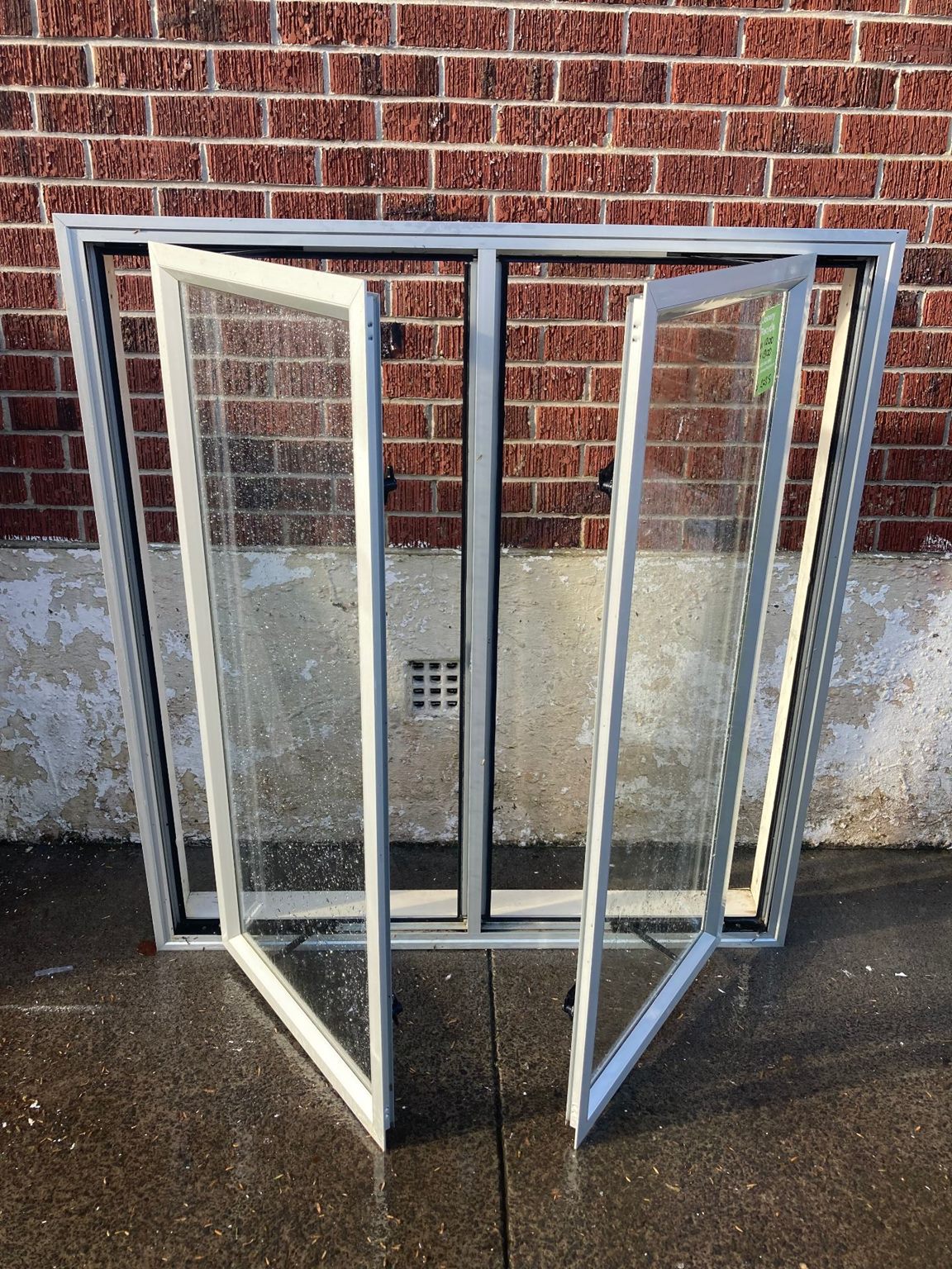 Aluminium Window Silver 1200 W x 1300 H   [#2035 ] Joinery Recycle