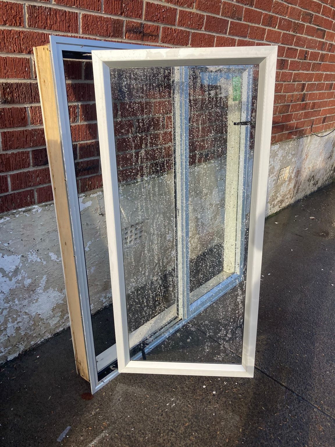 Aluminium Window Silver 1200 W x 1300 H   [#2035 ] Joinery Recycle