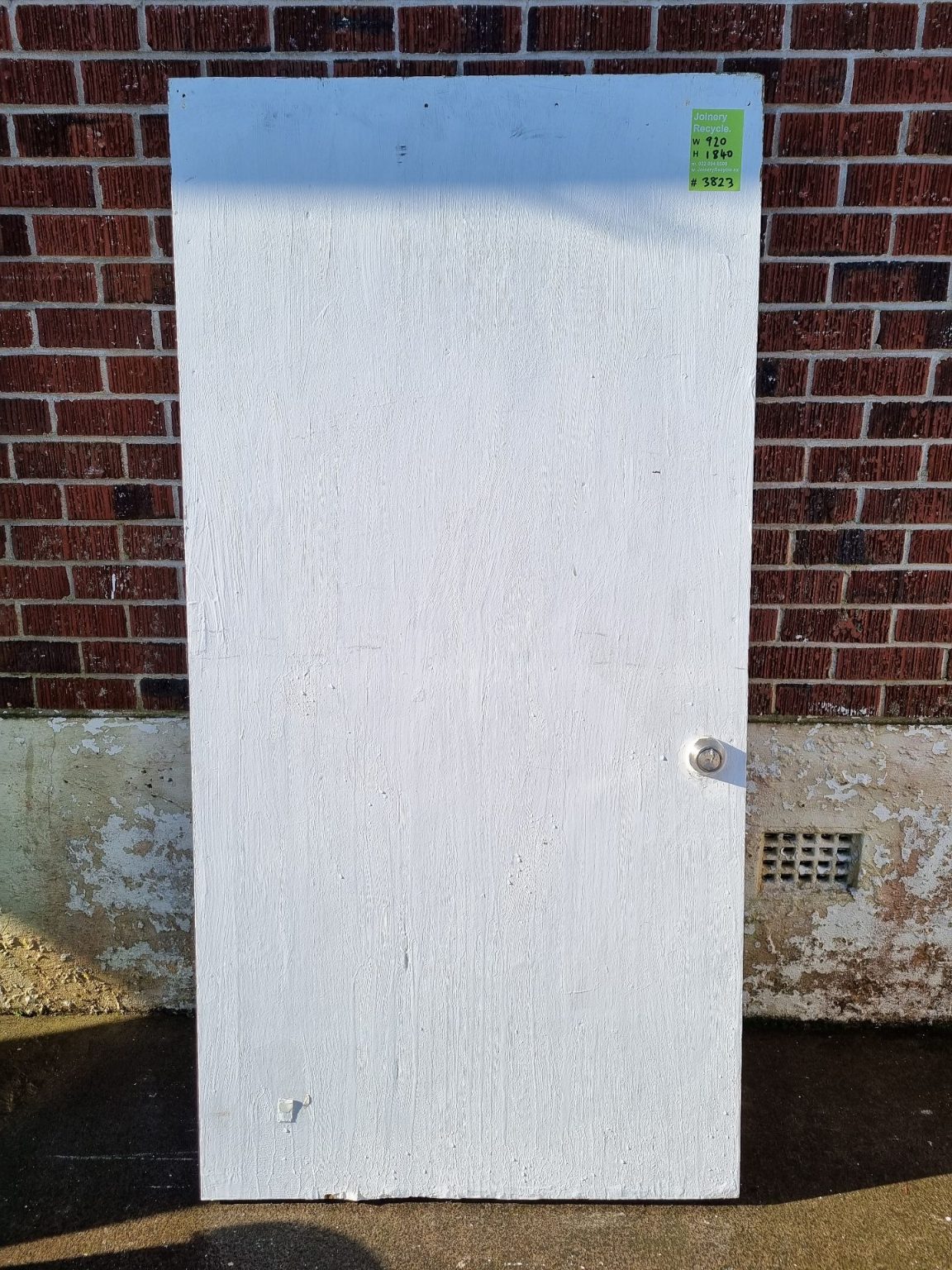 External Wood Panel Door 920 W x 1840 H  [#3823] Joinery Recycle