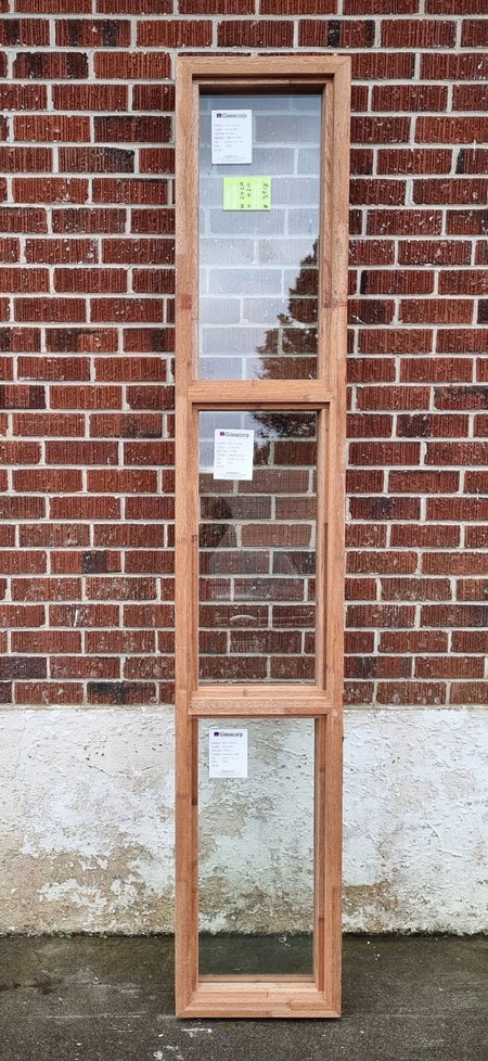 *NEW* Wooden Window with Pyrobel Fire Resistant Glass 2420 W x 420 H [#3918] Joinery Recycle