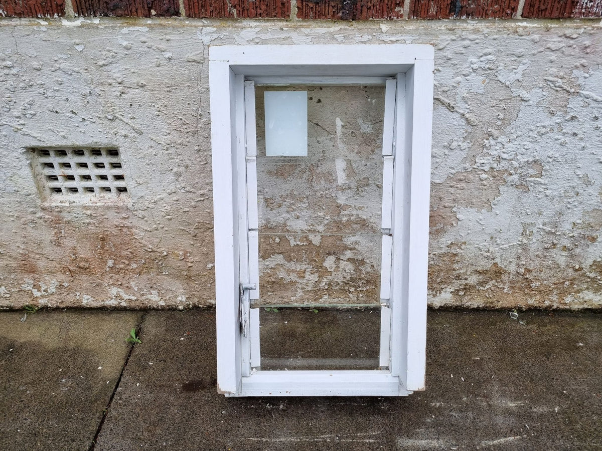 Wooden Window with Glass Louvres 380 W x 680 H [#3185] Joinery Recycle