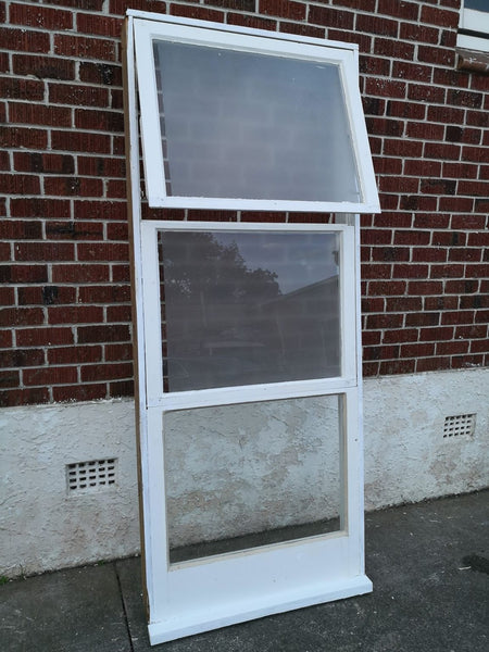 Wooden Window 860 W x 2080 H [#2143] Joinery Recycle